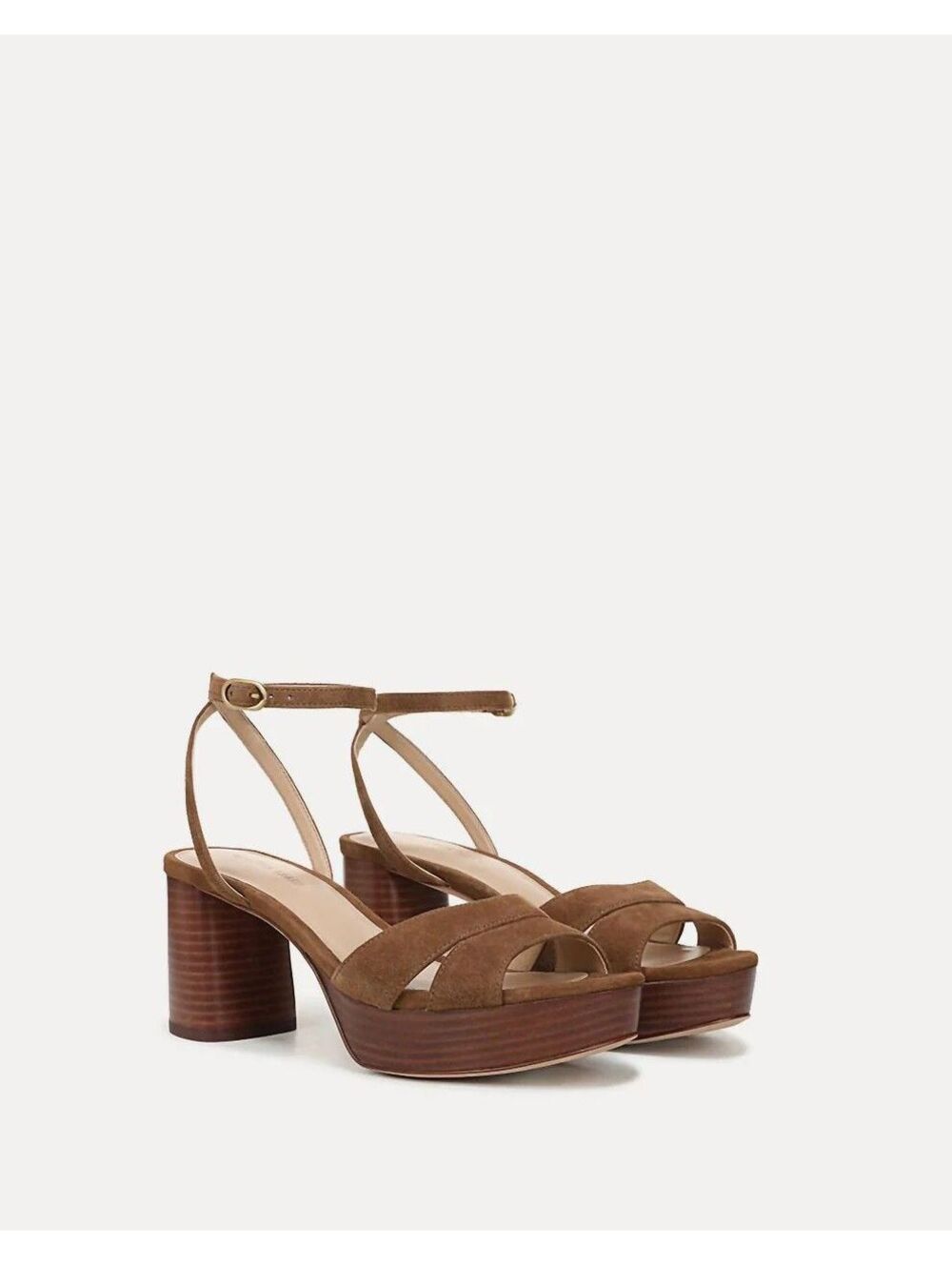 Veronica Beard Drina Platform Block-Heel Sandal Hazelwood Sz-12